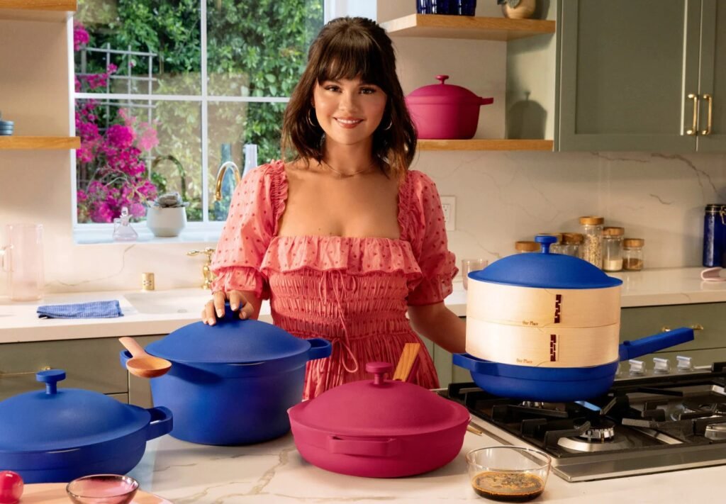 What cookware does Selena Gomez use